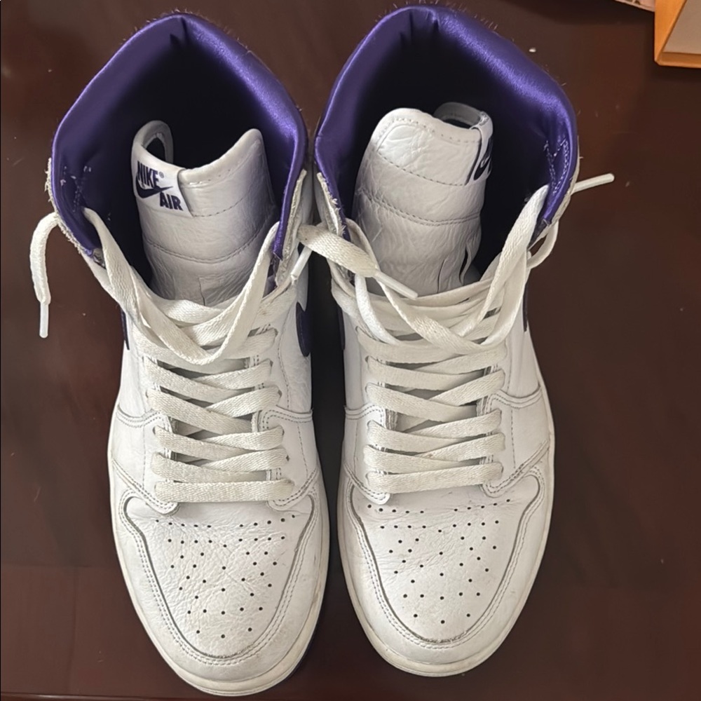 Nike Air High-Tops White and Purple